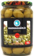 Оливки Marmarabirlik Kokteyl зеленые 4XL, 400 г, 2 шт