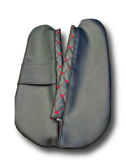 Чехлы на козырьки Волга 3110, 31105 (красная нить Рубин)