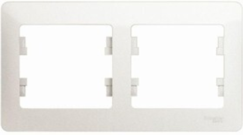 Рамка 2-м Glossa горизонт. перламутр GSL000602