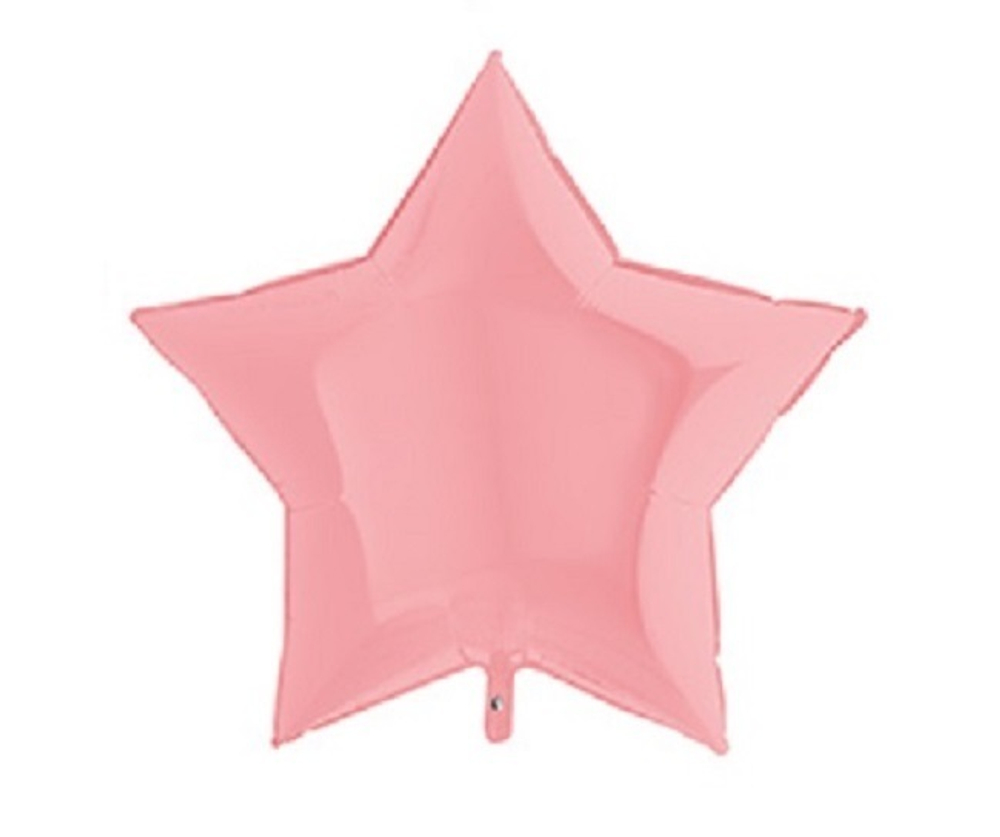 Г 36''/91 см, Звезда, Матовый, Pink (Розовый), 1 шт.