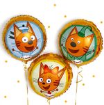 КОТ Р 18'' Круг Три Кота Коржик Желтый (БГ-15)