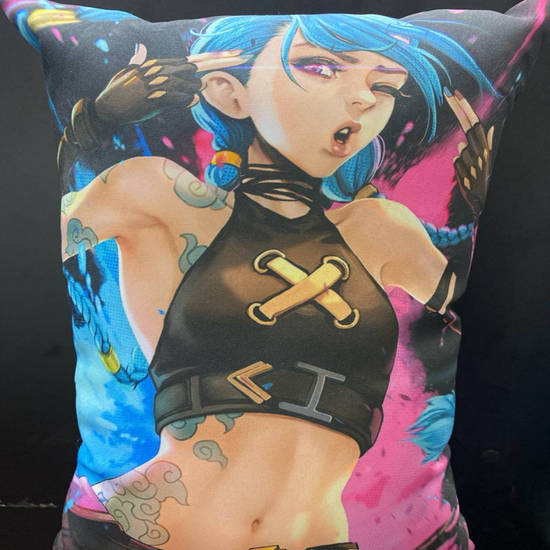 Подушка А3 односторонняя с молнией, Джинкс