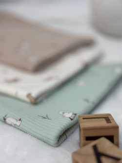 Пелёнка Утята Рубчик Нефрит 85*130 RinaAmari