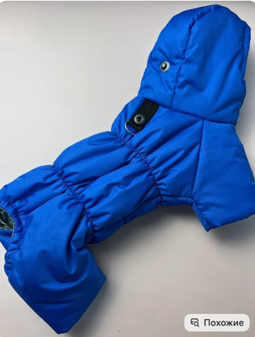 Зимний комбинезон для собак с капюшоном (мальчик)