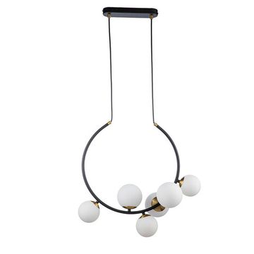 Подвесной светильник 6*G9 V000088 11002/6P Black черный/белый Nuvole Indigo