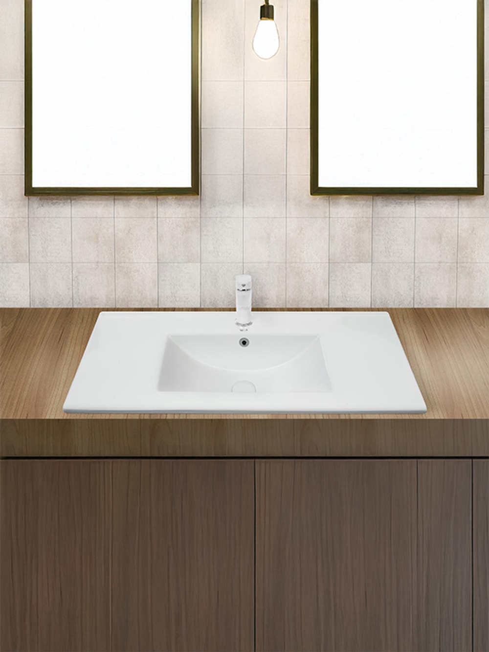 Раковина врезная WeltWasser WW  DEILBACH 7517-  90 915х395х175