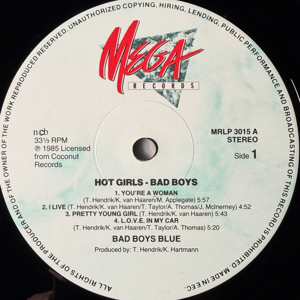 Bad Boys Blue - Hot Girls, Bad Boys (Скандинавия 1985г.)