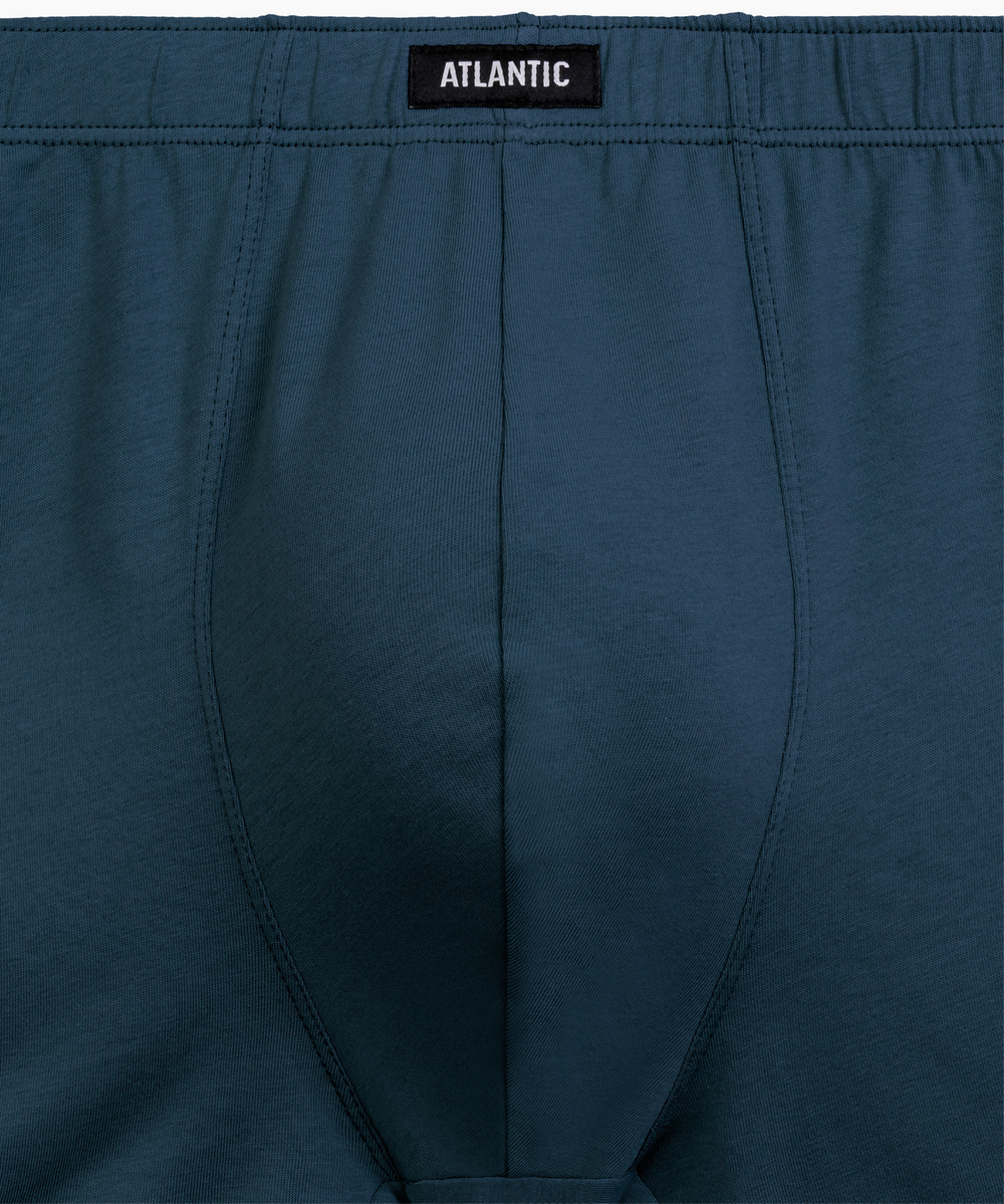 Мужские трусы шорты Atlantic, набор из 2 шт., хлопок, сине-зелёные + зелёные, 2RMH-007