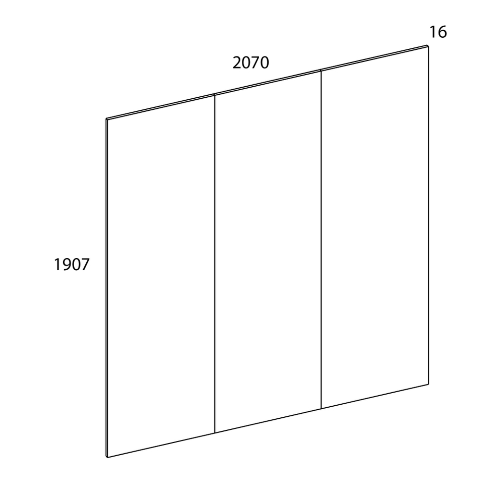 MODERN, Панель стеновая 207 Н. Цвет ДУБ НАВАРРА