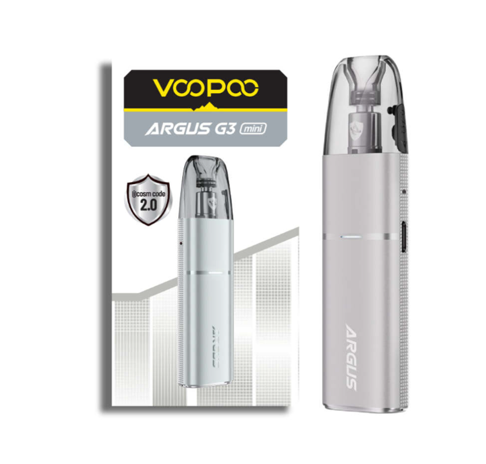 Набор Voopoo Argus G3 Mini Pod Kit - Moonlight Silver Набор Voopoo Argus G3 Mini Pod Kit - Moonlight Silver