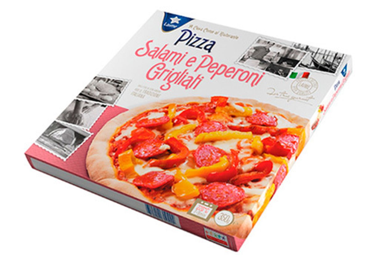 Пицца "Салями" с болгарским перцем, 350г