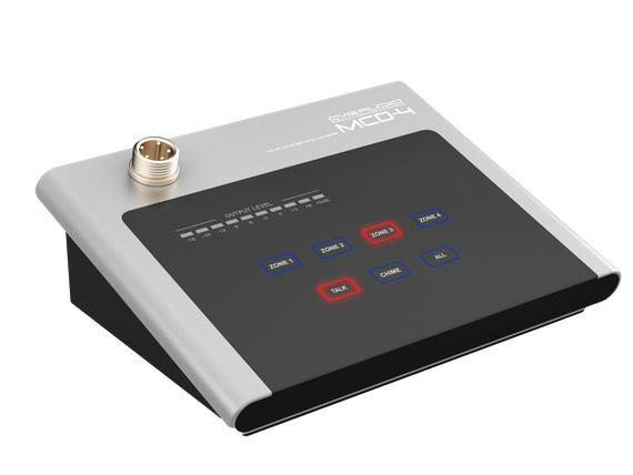 CVGAUDIO MCD-4 - настольная удаленная микрофонная консоль на 4 зоны вещания