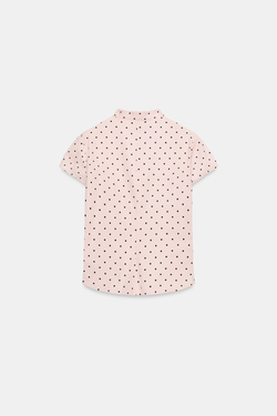 ZARA ТОП С ВОРОТНИКОМ-СТОЙКОЙ, ЦВЕТ РОЗОВОГО МЕЛА