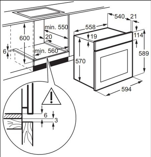 Электрический духовой шкаф Electrolux OPEB 4230 B
