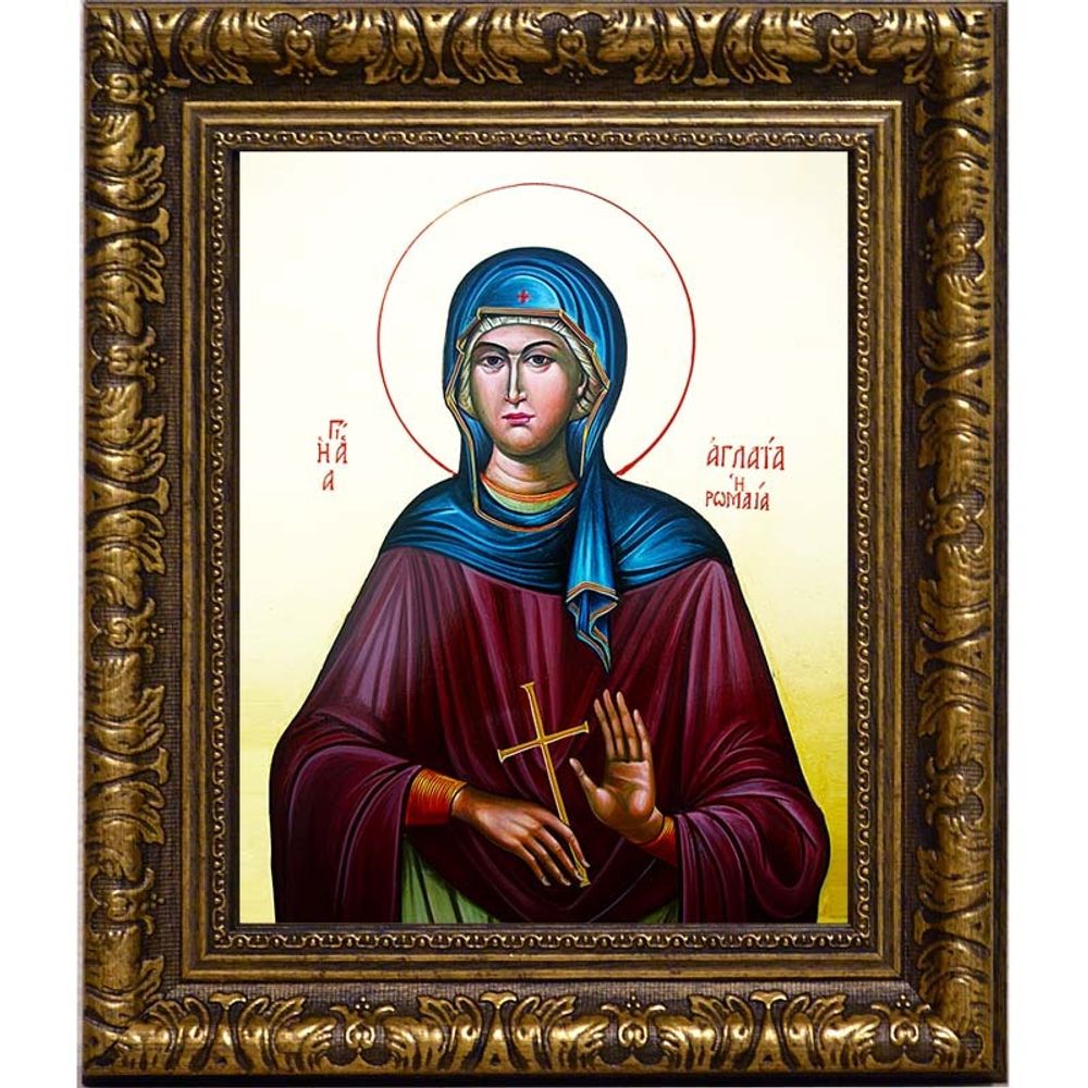 Аглаида Римская праведная. Икона на холсте.