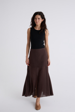 Юбка Волна из рами и тенселя