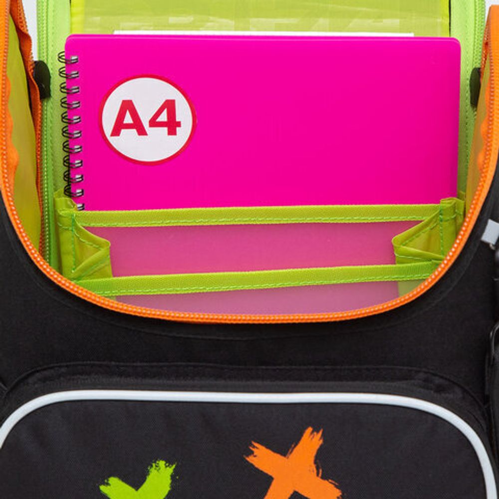 Ранец GRIZZLY эргономичная спинка, с брелоком, для мальчиков, "SMILE", 35х26х16 см, RAl-295-9/1