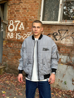 Бомбер ZRD Tag Серый