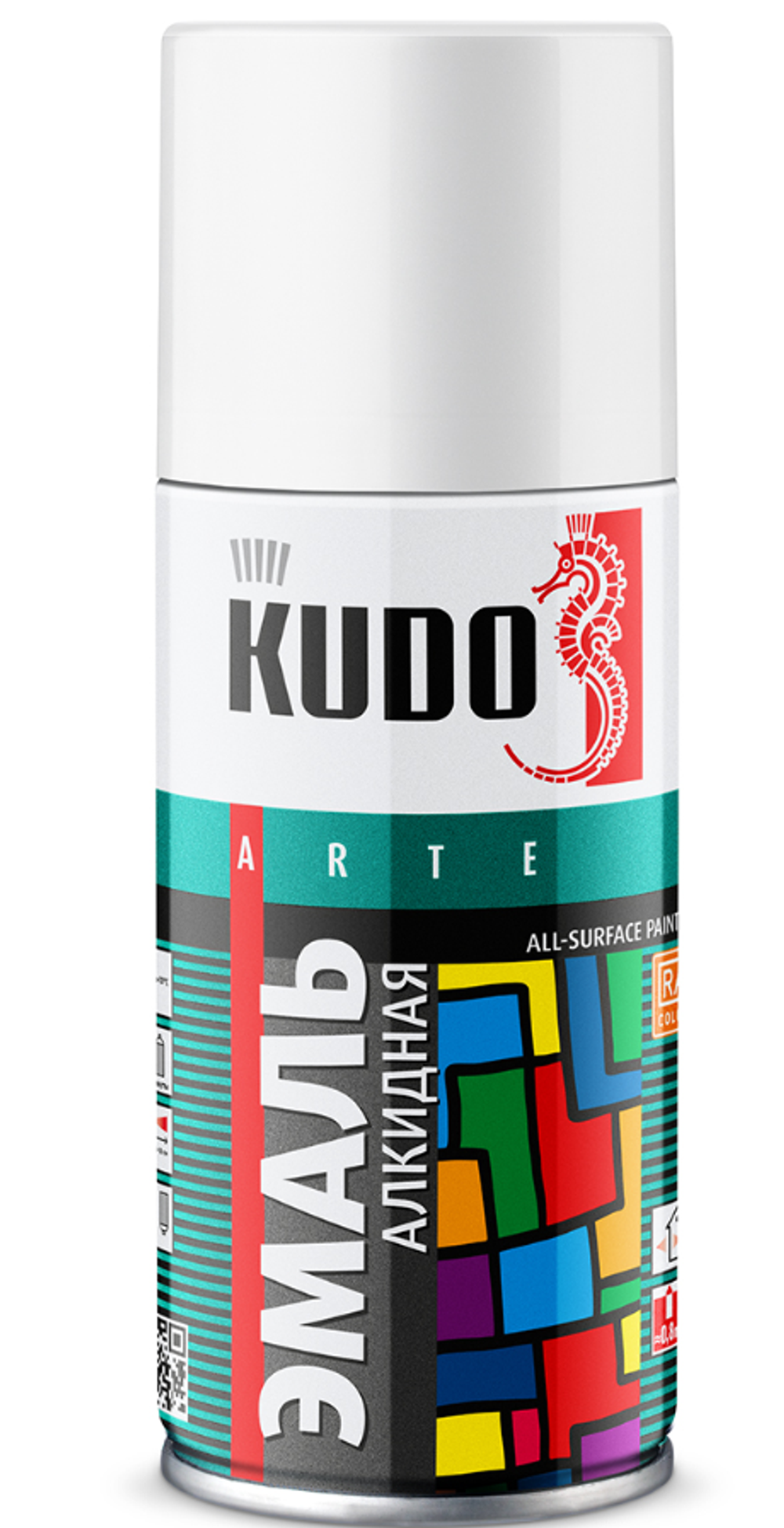 Аэрозольная алкидная краска Kudo, глянцевая, 210 мл