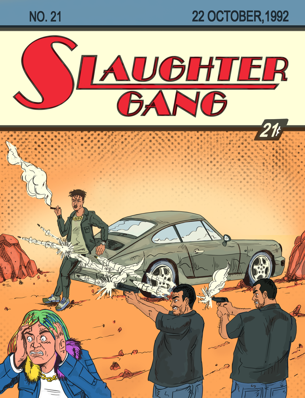 Футболка Myosotis “Slaughter Gang” White