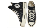 Converse 1970s chuck taylor trend deconstructed wind non-slip wear-resistant lightweight high-top canvas shoes for men and women the same style black and white