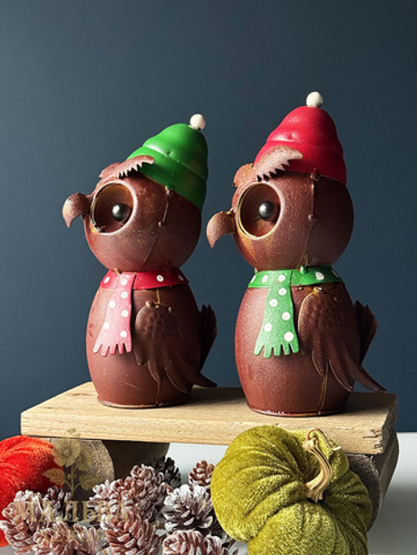 Декор "Сова" в ассортименте 12x10xH20 см