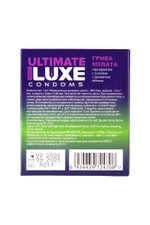 Черный стимулирующий презерватив «Грива мулата» с ароматом яблока - 1 шт.