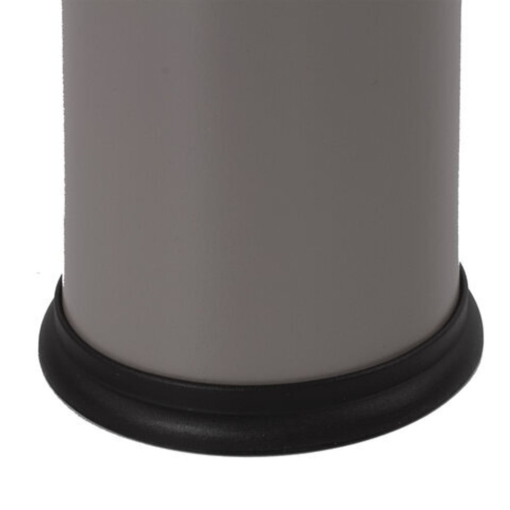 Ерш для унитаза LAIMA, с подставкой, металл, серый, матовый, 604961