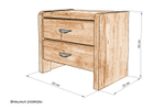 Тумба Бэлли 2 ящика