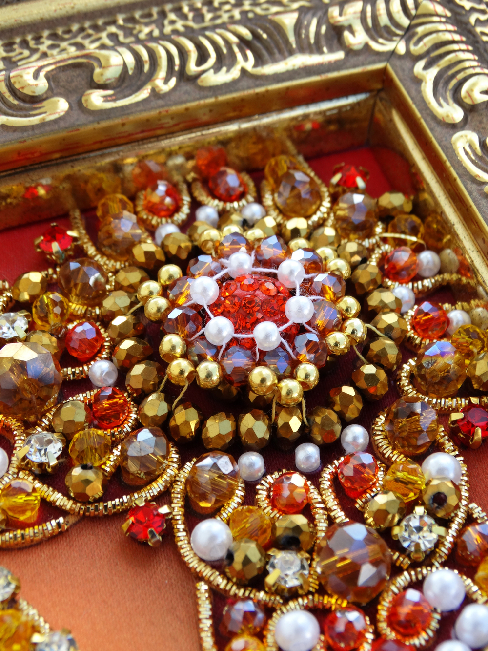 Принт-Ии71 Ткань с нанесенной авторской схемой Святая Агафья