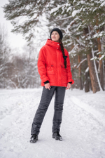 Костюм женский зимний "Fly" красный-черный