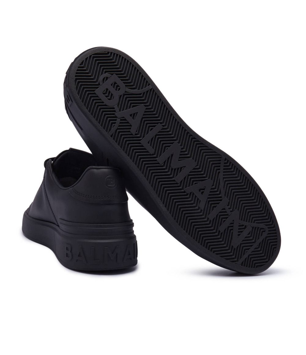 Кожаные кроссовки Balmain - черный(DM1VI288 LVTR)