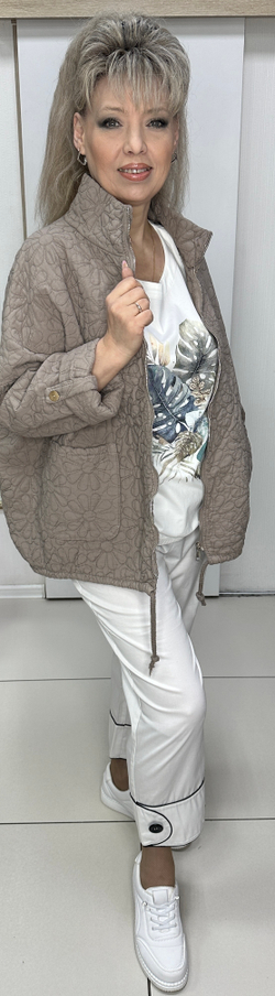 Курточка-жакет "зефирка" в цвете капучино