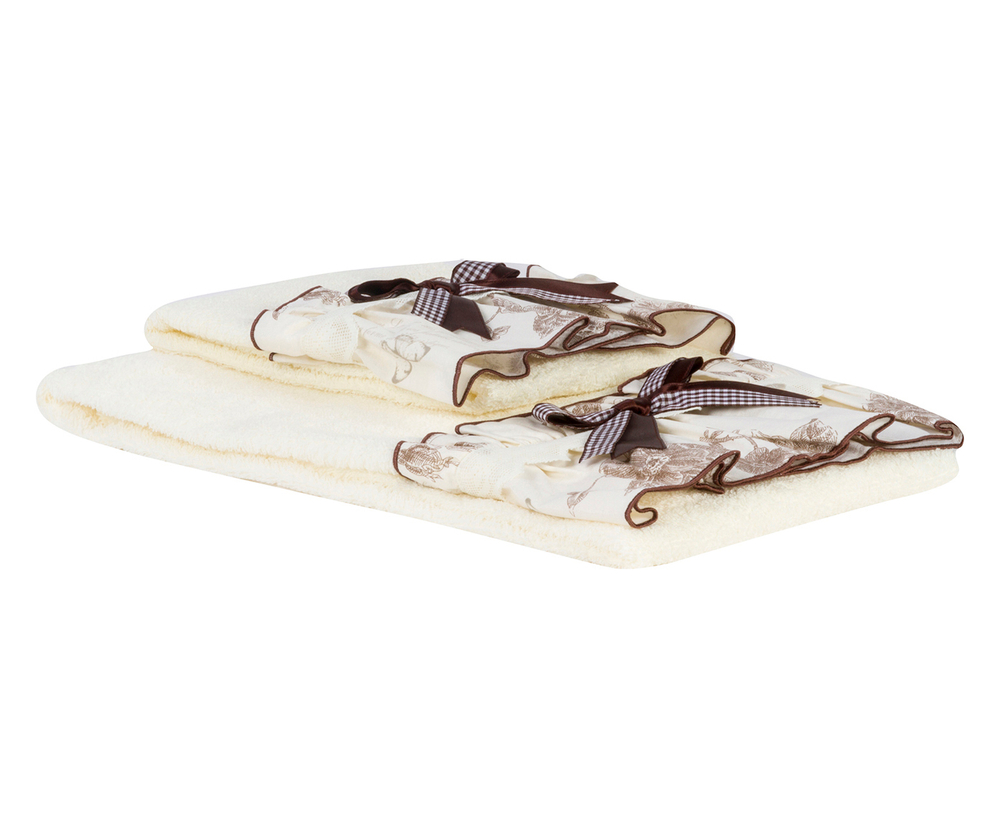 Полотенце махровое 110х150 Old Florence Амели коричневое Италия