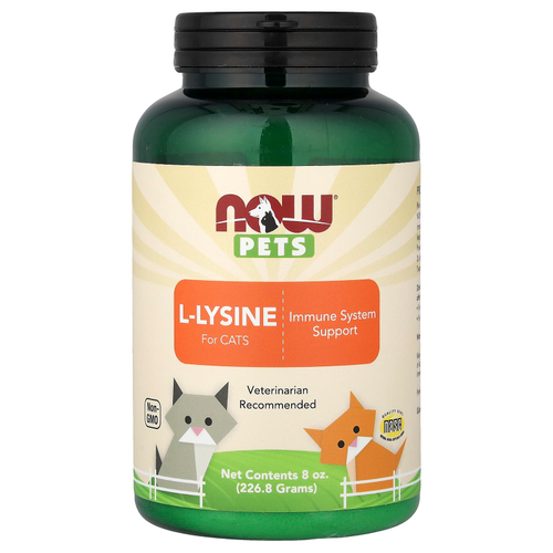 NOW Foods, Now Pets, L-лизин для кошек, 226,8 г (8 унций)