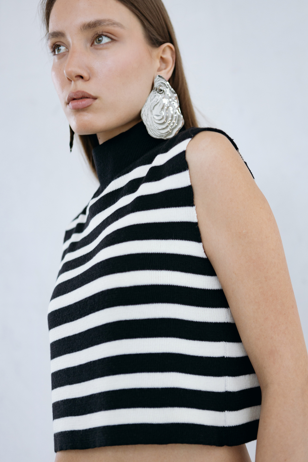 Топ в горизонтальную полоску