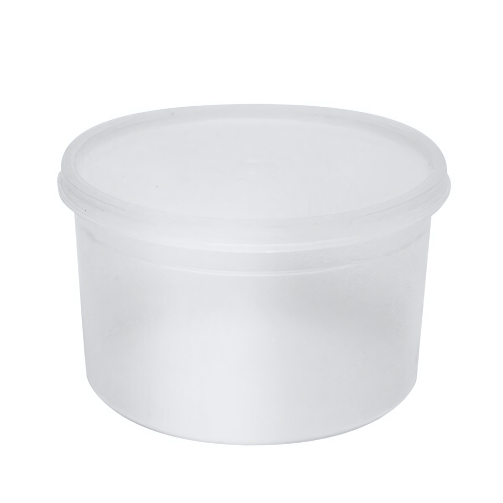 Банка 600 гр с герметичной крышкой (прозрачная матовая)