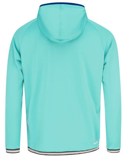 Мужская теннисная кофта Head Topspin Hoodie - Бирюзовый
