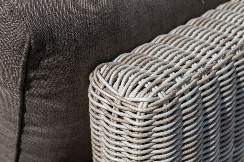 "Лунго" трансформирующаяся лаунж-зона из искусственного ротанга, цвет бежевый