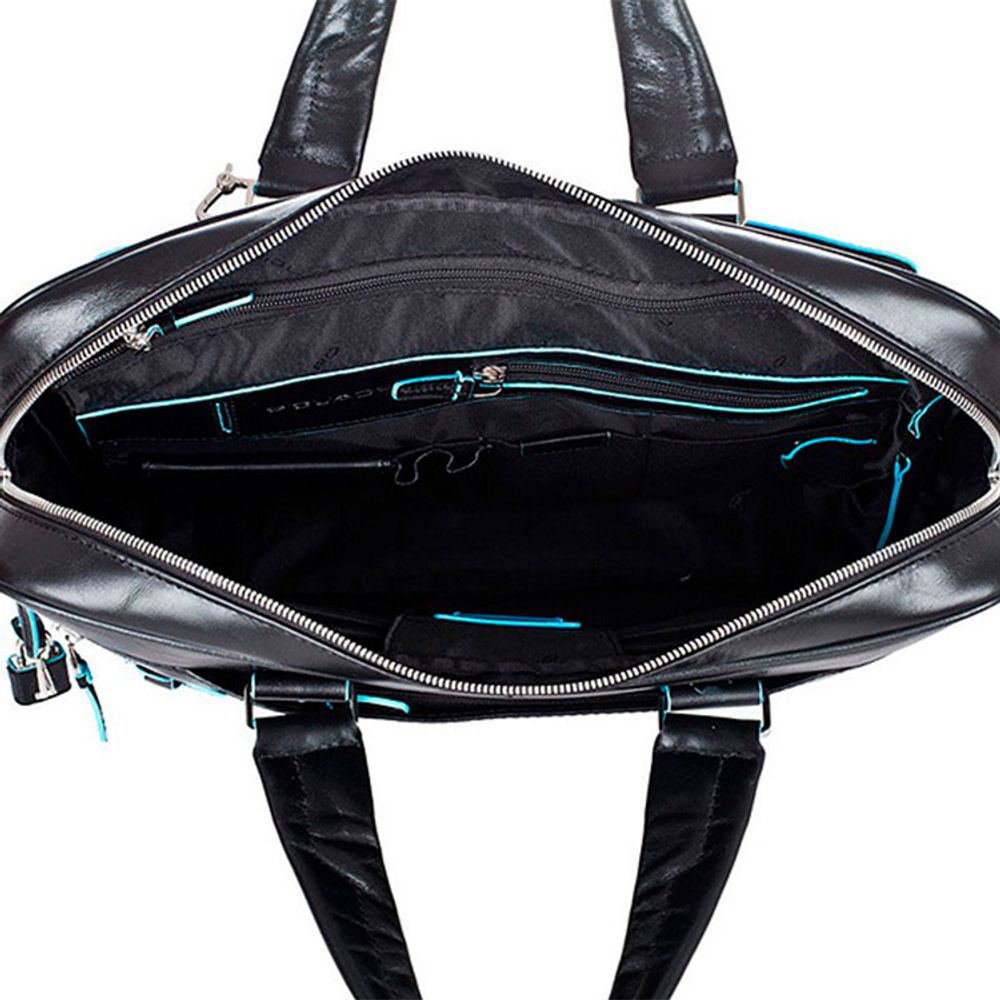 Сумка мужская Piquadro Blue Square черная телячья кожа (CA2849B2/N) 5