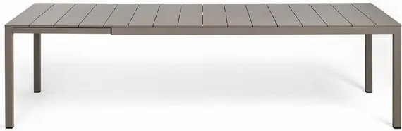 Стол пластиковый раздвижной Rio, 210-280х100 см, коричневый