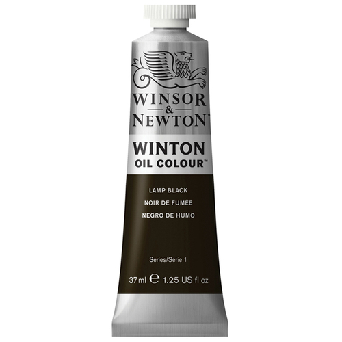 Краска масляная художественная Winsor&Newton "Winton", 37мл, туба, сажа газовая