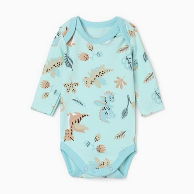 Боди "Дракоша", р. 68-74 , голубой, 9563207 (Крошка Я)