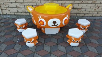 Стол песочница мишка