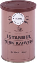 Кофе молотый İstanbul Türk Kahvesi c ароматом бабл-гам, жестяная банка, 250 гр