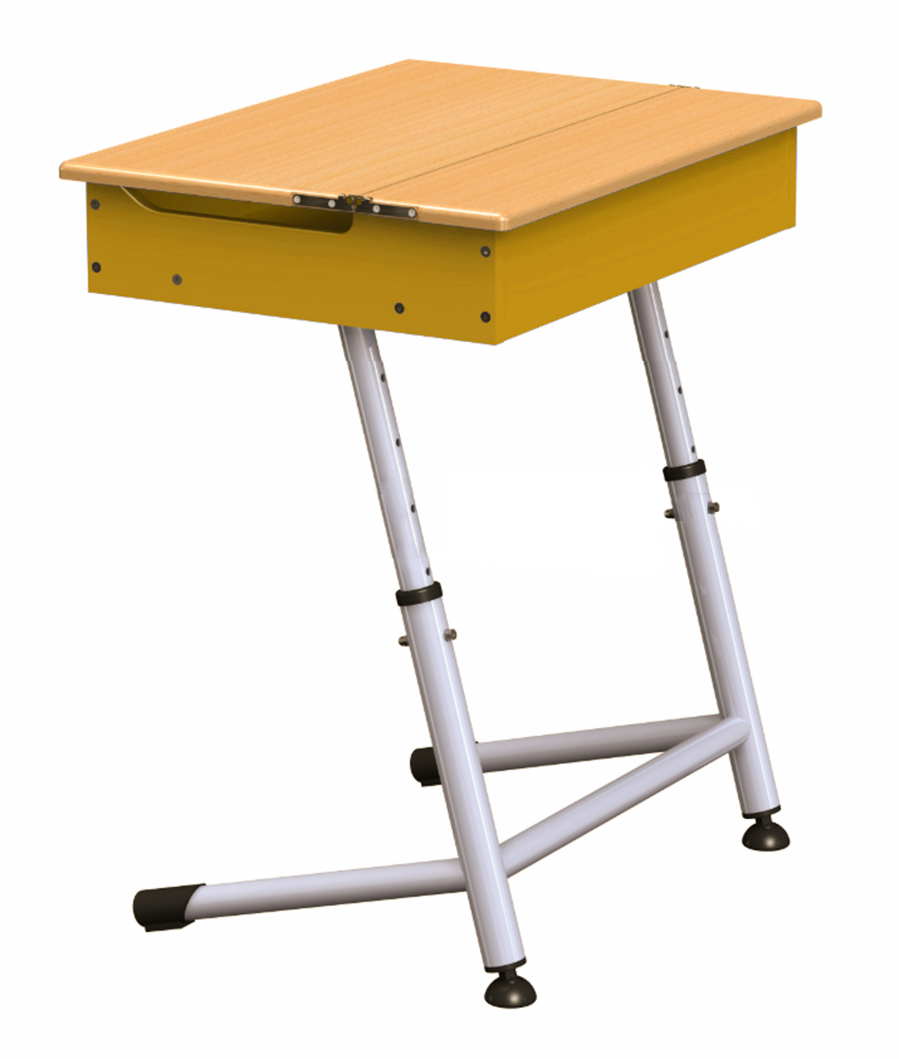 Парта Премьера 1Р одноместная с ящиком, регулируемая