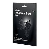 Черный мешочек для хранения игрушек Satisfyer Treasure Bag L