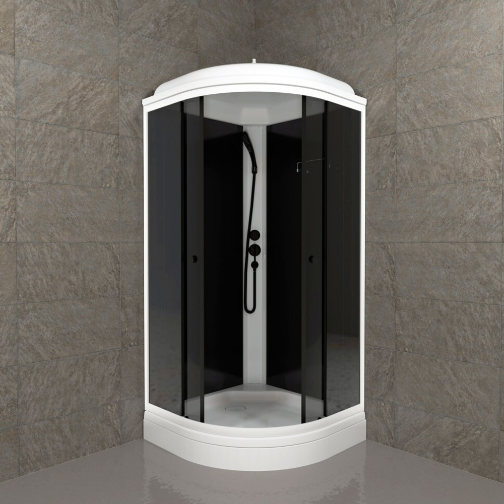 Душевая кабина Triton Грэй А 90x90 (черный)