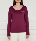 Блузка Tommy Hilfiger - бордовый(UW0UW05224)