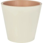 Горшок для цветов London 320 мм, 15,7л на колесиках Сливочный